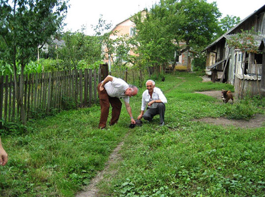 Роальд Хоффман и Игорь Дюк. Унев, 2006 год